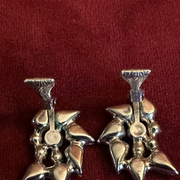 Vintage B.David crystal earring - Picture 5 of 6